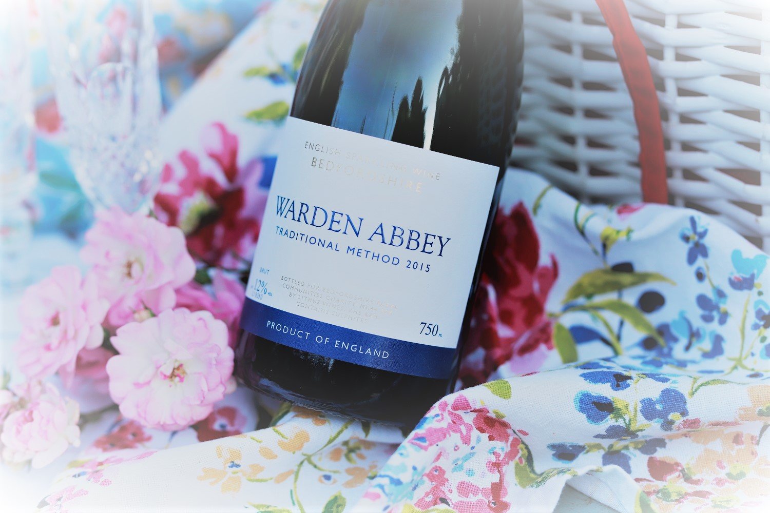 A bottle of Warden Abbey Sparking wine