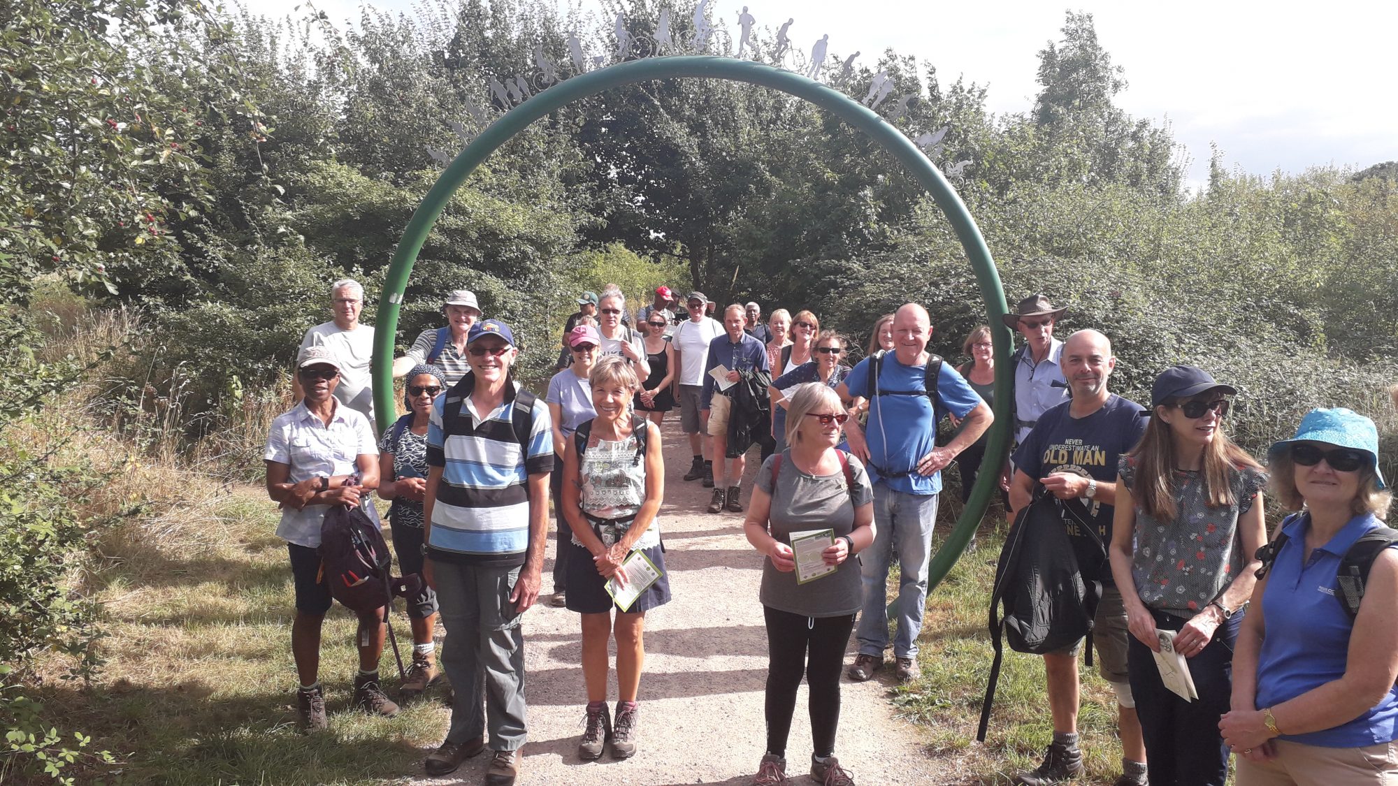 walkers who completed an 8 mile route